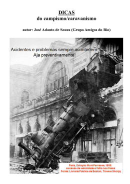 DICAS do campismo/caravanismo