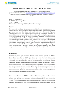 simula&ccedil;&atilde;o e motagem na pespectiva tecnol&oacute;gica