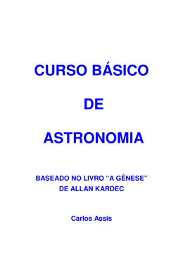 Curso Básico de Astronomia - Baseado no Livro A Gênese