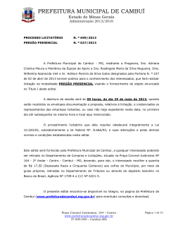 processo licitat&oacute;rio n. &ordm; 699/2013