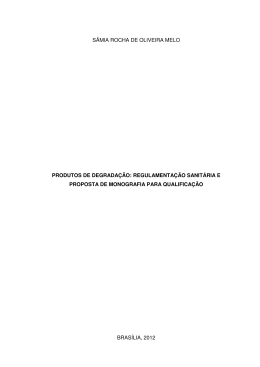 s&acirc;mia rocha de oliveira melo produtos de degrada&ccedil;&atilde;o