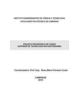 Coordenadora: Prof. Esp. Rosa Maria Perazzo Costa