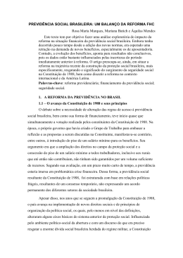 Este texto tem por objetivo fazer uma an&aacute;lise explorat&oacute;ria do