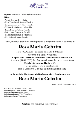Rosa Maria Gobatto Rosa Maria Gobatto