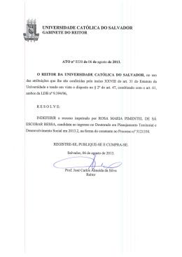 Indeferimento de recurso impetrado por Rosa Maria