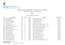 programa de aprendizagem ao longo da vida &ndash; erasmus+ edital