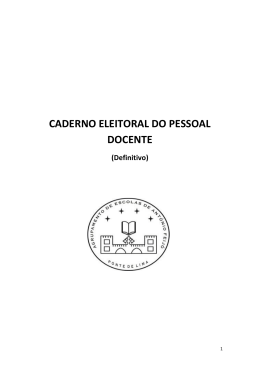 caderno eleitoral do pessoal docente