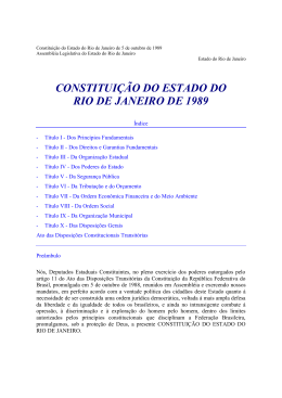 Constituição do Estado do Rio de Janeiro