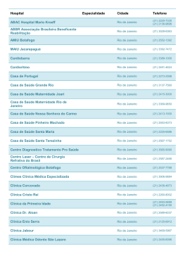 Hospitais do Rio de Janeiro