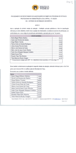 procedimento de recrutamento de um estagiario no ambito do