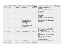 Indica&ccedil;&atilde;o de data IES do Gmpo PET