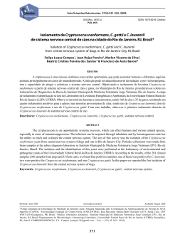 Isolamento de Cryptococcus neoformans,C. gattiie C. laurentii de