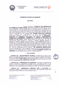 siNcAMESP - sindicato dos comerciarios do abc