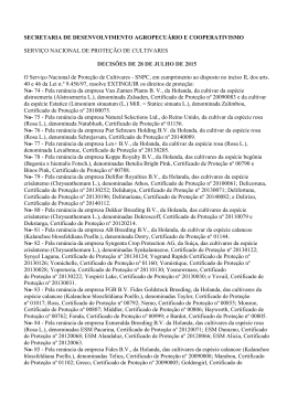 SECRETARIA DE DESENVOLVIMENTO