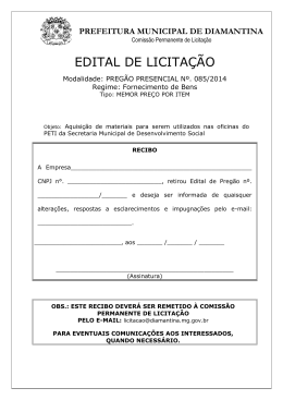 prefeitura municipal de diamantina