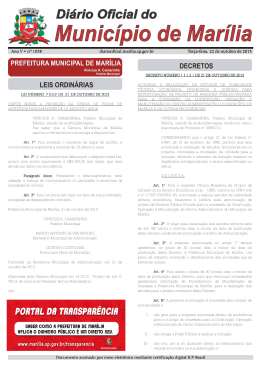 Diário Oficial de Marília – Oficina Brasileira de Projeto