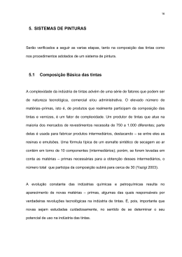 5. SISTEMAS DE PINTURAS 5.1 Composi&ccedil;&atilde;o