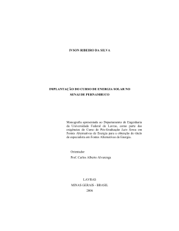 IVSON RIBEIRO DA SILVA IMPLANTA&Ccedil;&Atilde;O DO CURSO