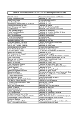 Wilson R Archila Pressidente da Assosias&atilde;o dos Artes&atilde;os Marcos