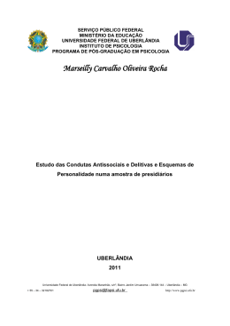 Estudo das Condutas Antissociais - RI UFU