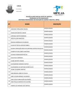 2.0 resultado das inscri&ccedil;&otilde;es homologadas.