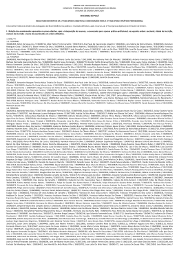 Veja a rela&ccedil;&atilde;o dos classificados.