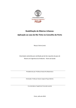Reabilita&ccedil;&atilde;o de Ribeiras Urbanas