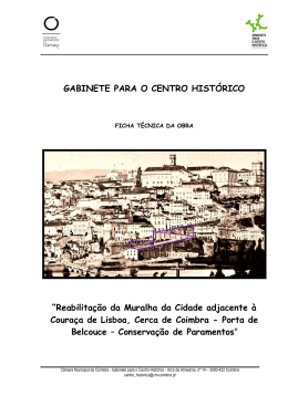 GABINETE PARA O CENTRO HIST&Oacute;RICO