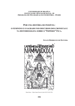 Por uma história do possível: o feminino e o sagrado nos discursos