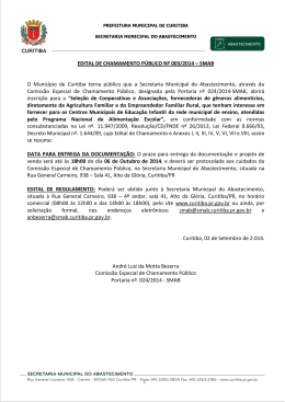 prefeitura municipal de curitiba - Minist&eacute;rio do Desenvolvimento