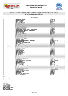 Anexo III - das &Aacute;reas de Abrang&ecirc;ncia
