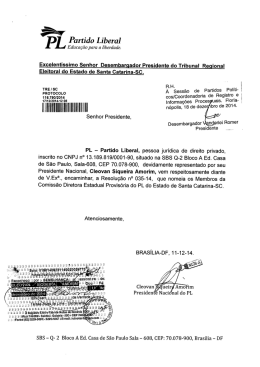 PL - Tribunal Regional Eleitoral de Santa Catarina