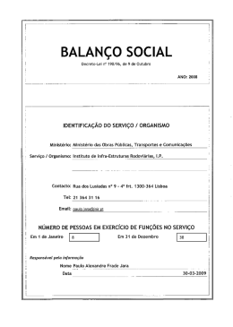 Balanço Social 2008