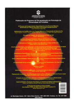 Revista Mal-Estar e Subjetividade, v. 11, n. 1, 2011