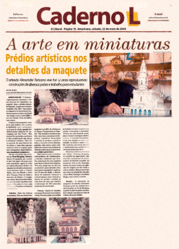 A arte em miniaturas