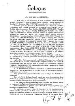 Ata da 1ª Reunião do Coleouv