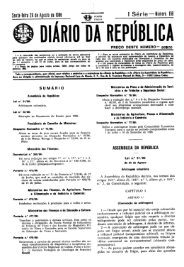 Lei 31/86, 29 de Agosto