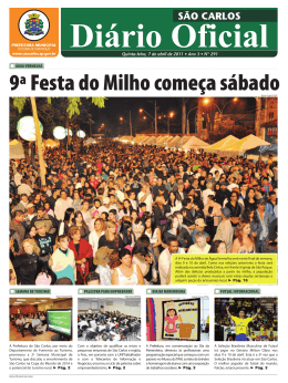 Di&aacute;rio Oficial - S&atilde;o Carlos