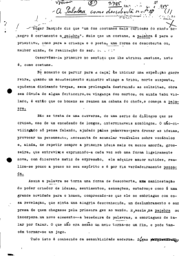 / f`&Eacute;&otilde;ger Bastide diz que "um dos costummiosns do mundo ne