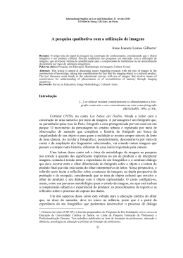 A pesquisa qualitativa com a utiliza&ccedil;&atilde;o de imagens