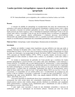 Laudos (periciais) Antropol&oacute;gicos: espa&ccedil;os de produ&ccedil;&atilde;o e seus