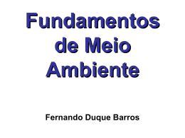 Fundamentos do meio ambiente