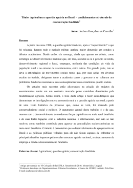 Arquivo em PDF - Dados e textos sobre a Luta pela Terra e a