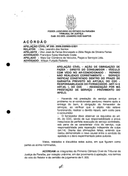 AC&Oacute;RD&Atilde;O - Tribunal de Justi&ccedil;a da Para&iacute;ba