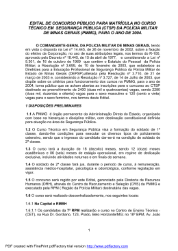 edital de concurso p&uacute;blico para o curso t&eacute;cnico em seguran&ccedil;a p
