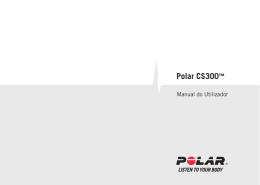 Polar CS300 Manual do utilizador