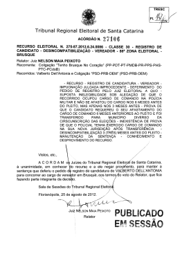 27106 - Tribunal Regional Eleitoral de Santa Catarina