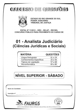 01 - Analista Judiciário - 80q - Tribunal de Justiça do Estado do Rio