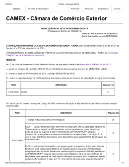 CAMEX - Câmara de Comércio Exterior