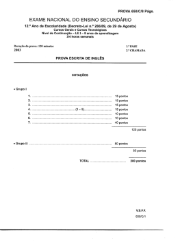 Critérios de Classificação